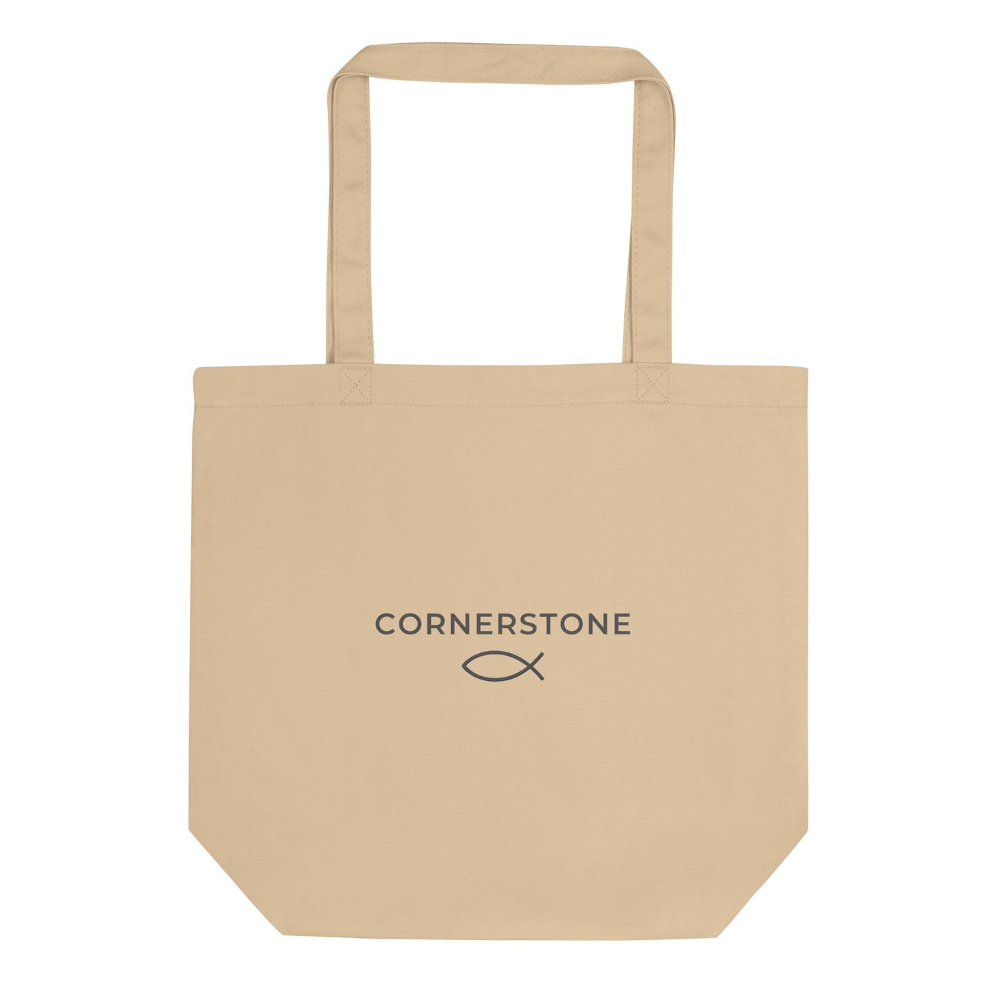 Cornerstone Wear beige tote bag.