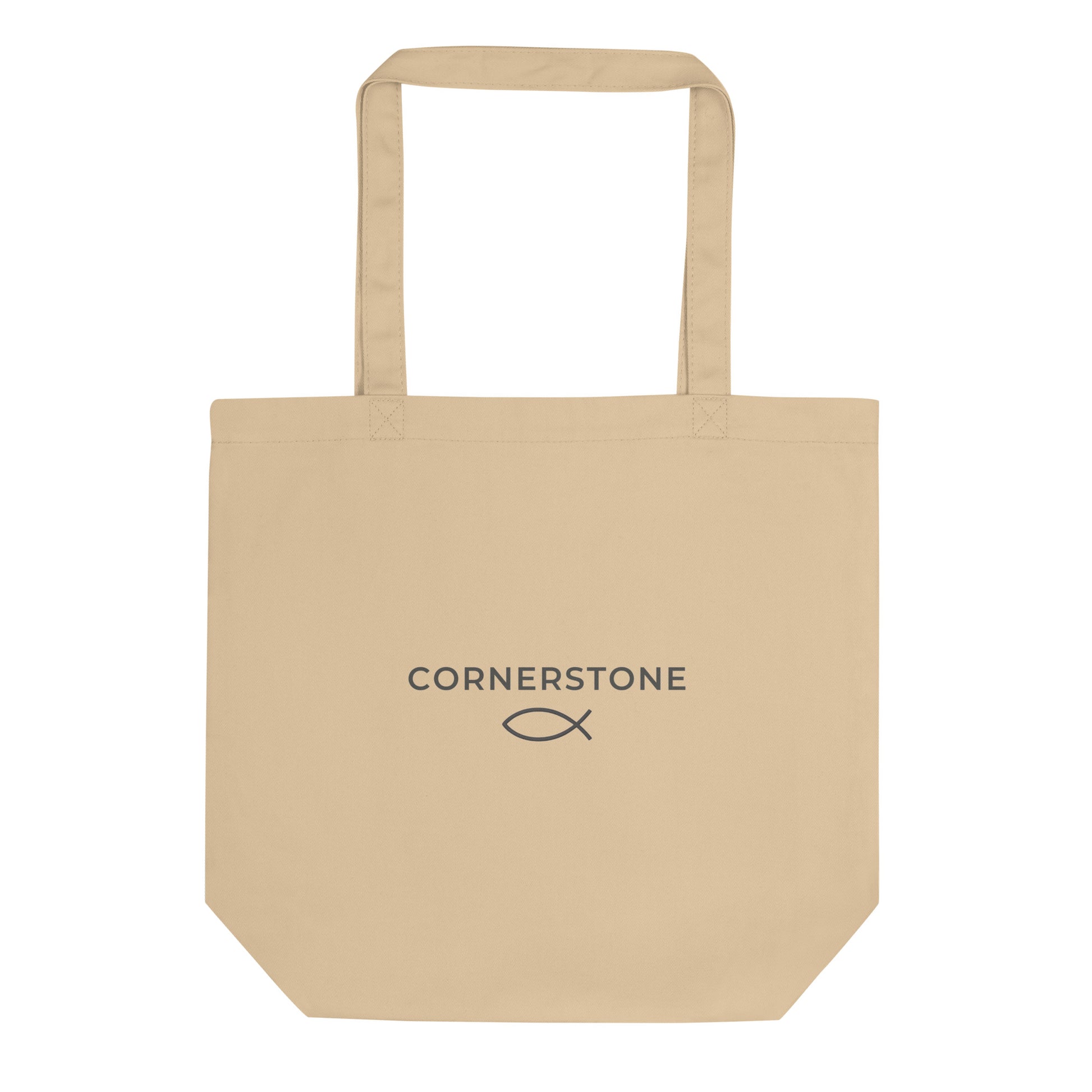 Cornerstone Wear beige tote bag.