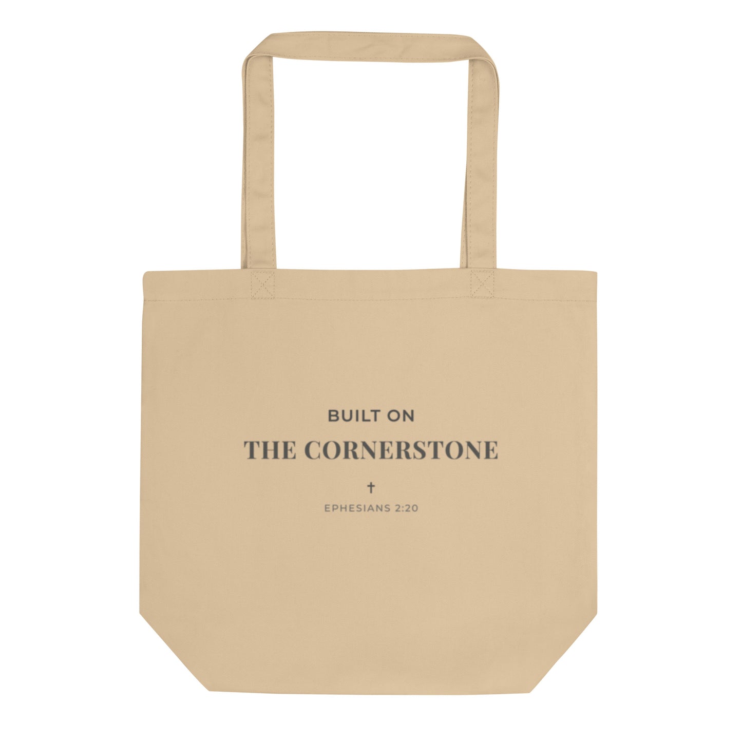 Cornerstone Wear beige tote bag.