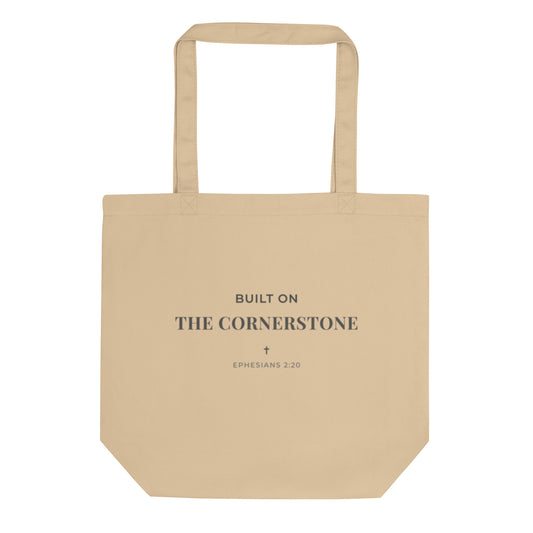 Cornerstone Wear beige tote bag.