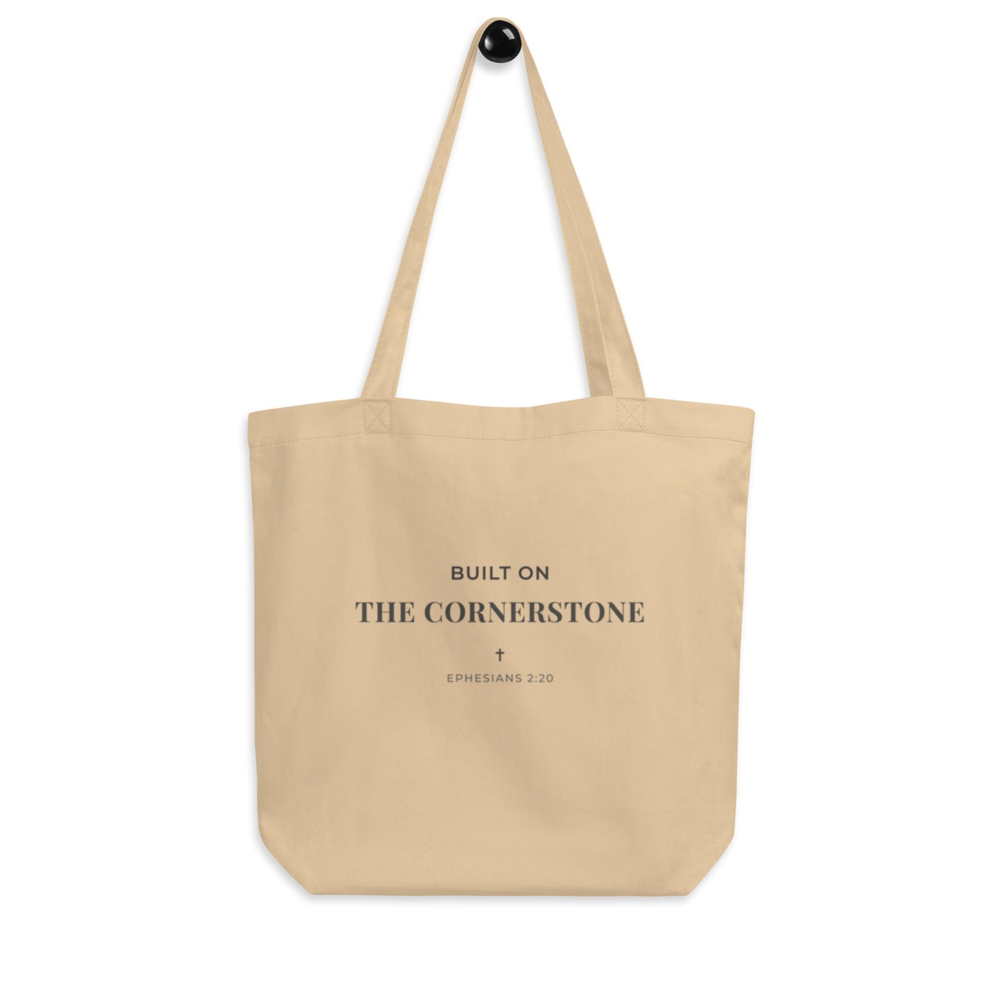 Cornerstone Wear beige tote bag.