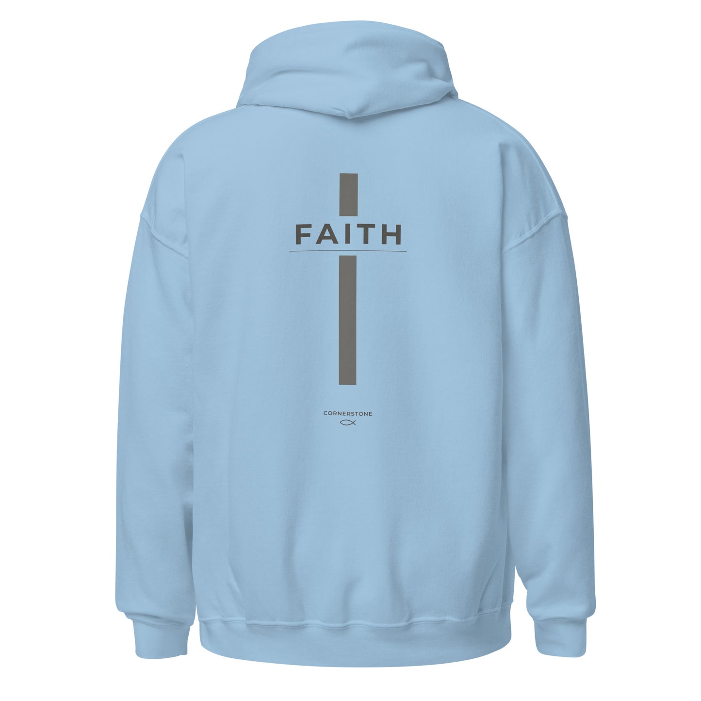 Faith Cross Hoodie - Light