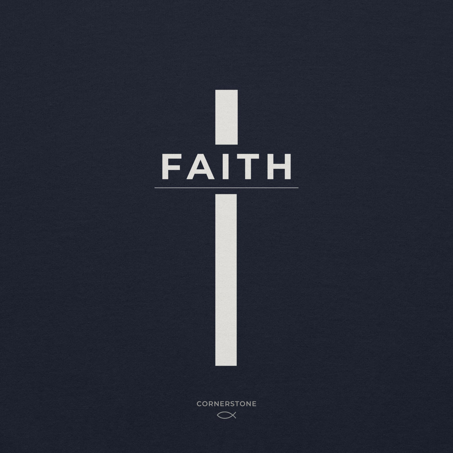 Faith Cross Hoodie - Dark