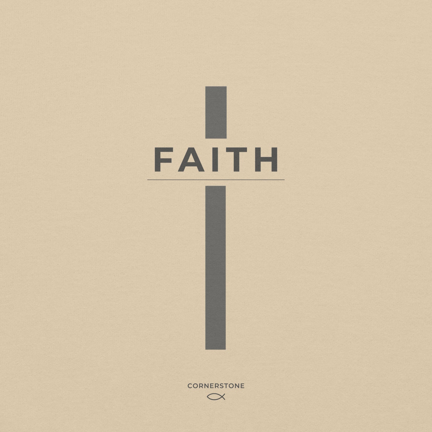 Faith Cross Hoodie - Light