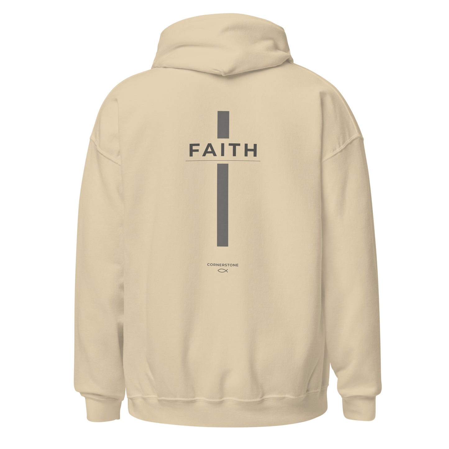 Faith Cross Hoodie - Light