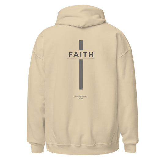 Faith Cross Hoodie - Light