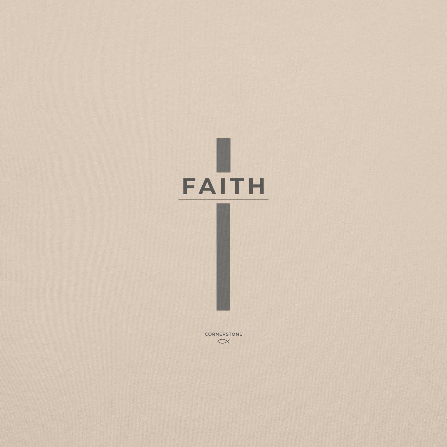Faith Cross T-Shirt - Light